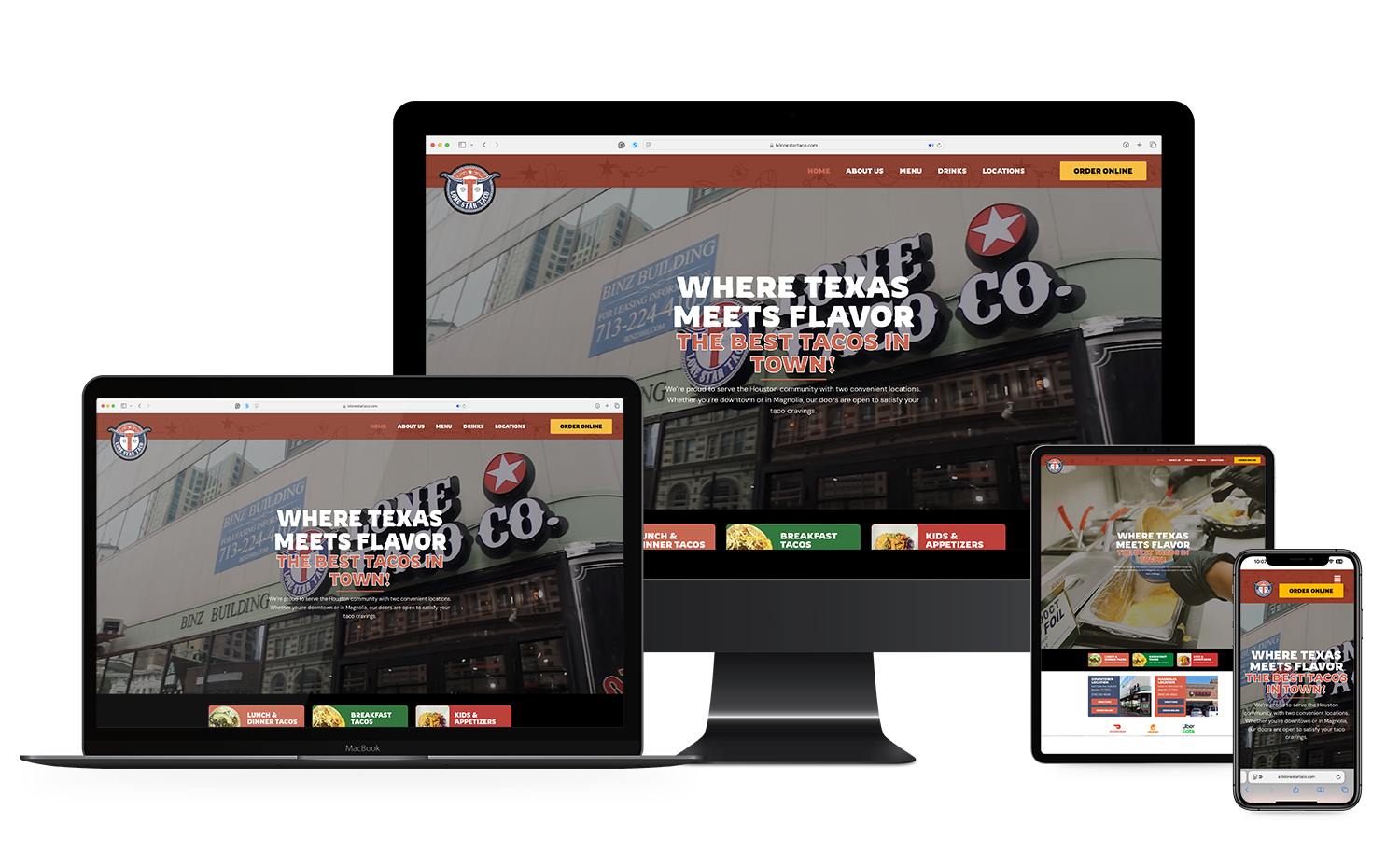 Website Design - Lone Star Taco Co.