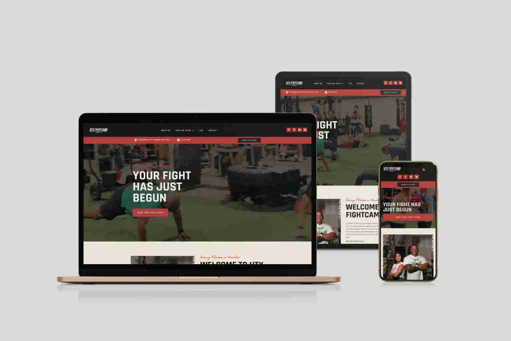 HTX FightCamp - Website Mockup